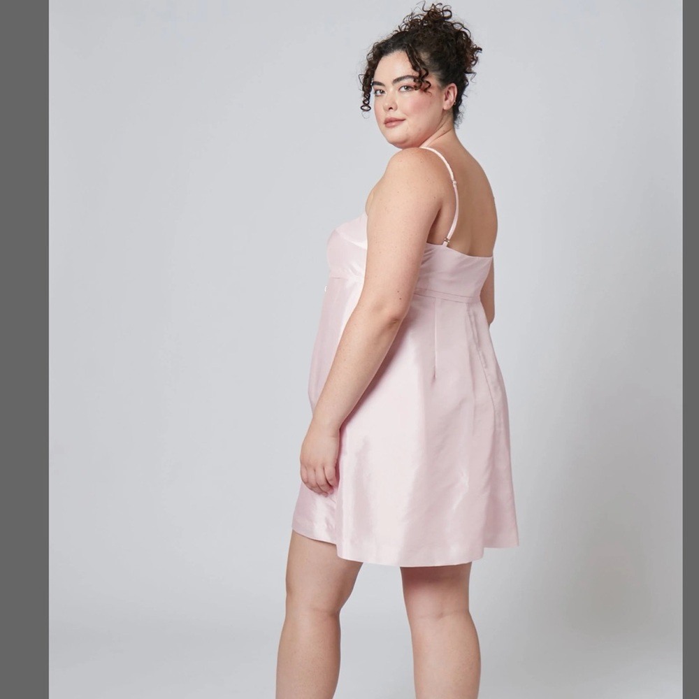 New Rachel Antonoff Champagne Tower Gwen Dress Sz 14 Pink - Picture 2 of 5